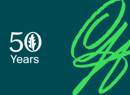George Alexander signature next to 50 Years 