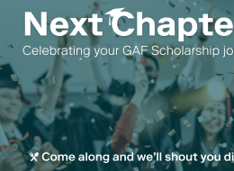 Students is academic gowns throwing their mortarboards in the air